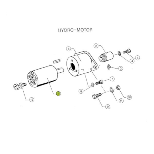 0006161360 silnik hydraulioczny rysunek 600x600 - Silnik hydrauliczny kosy bocznej Claas 616136.0 Oryginał